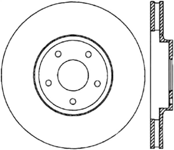 Stoptech - StopTech Sport Drilled/Slotted Brake Rotor Front Left 127.42075L