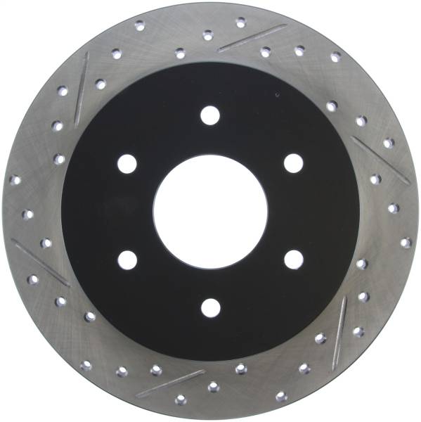 Stoptech - StopTech Sport Drilled/Slotted Brake Rotor Rear Right 127.42081R