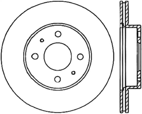 Stoptech - StopTech Sport Cryo Drilled/Slotted Brake Rotor Front Left 127.42083CL