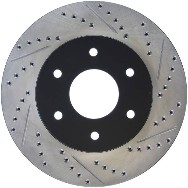 Stoptech - StopTech Sport Drilled/Slotted Brake Rotor Front Left 127.42084L