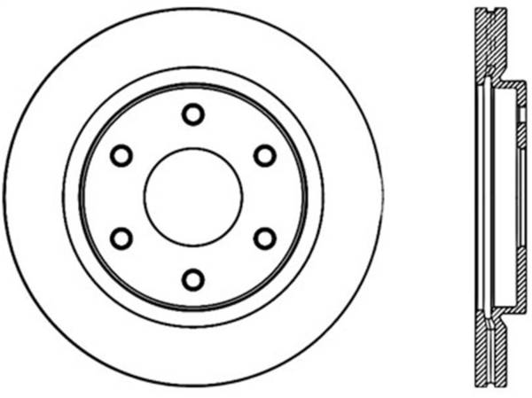 Stoptech - StopTech Sport Cryo Drilled/Slotted Brake Rotor Front Left 127.42090CL