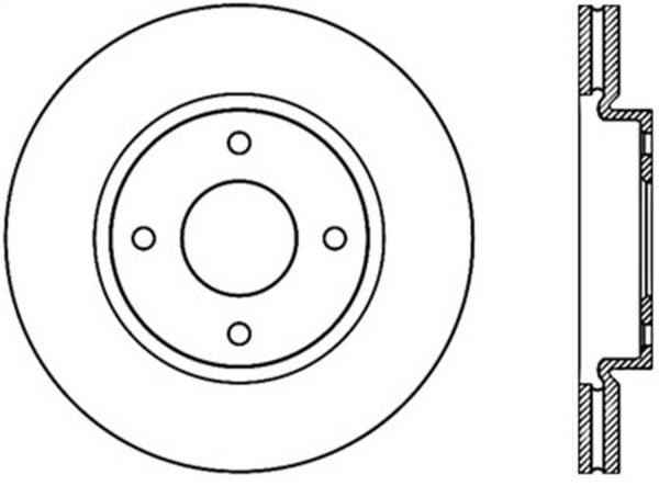 Stoptech - StopTech Sport Cryo Drilled/Slotted Brake Rotor Front Left 127.42091CL