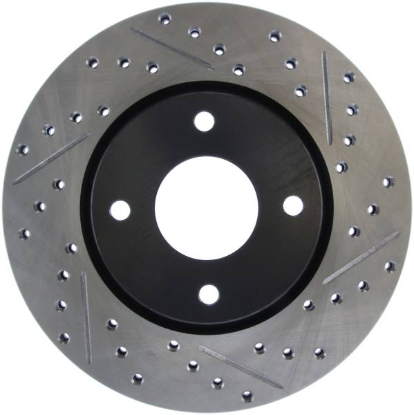 Stoptech - StopTech Sport Drilled/Slotted Brake Rotor Front Left 127.42091L