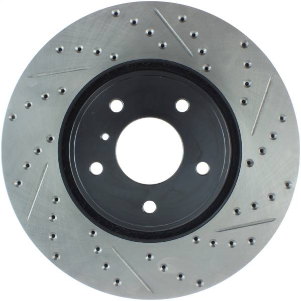 Stoptech - StopTech Sport Drilled/Slotted Brake Rotor Front Left 127.42092L