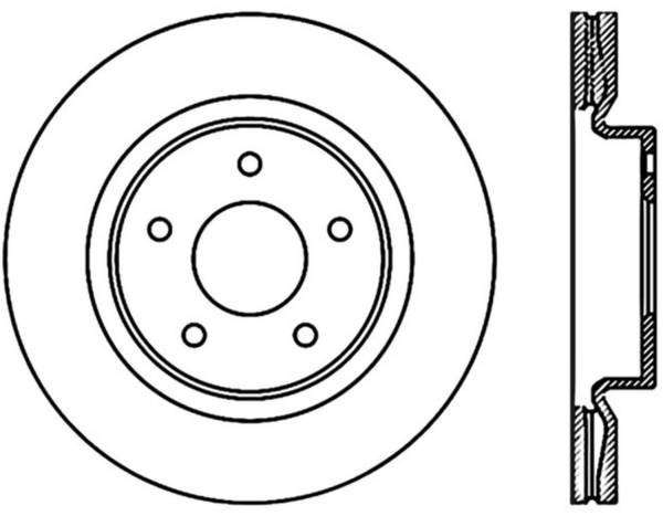 Stoptech - StopTech Sport Cryo Drilled/Slotted Brake Rotor Front Left 127.42096CL