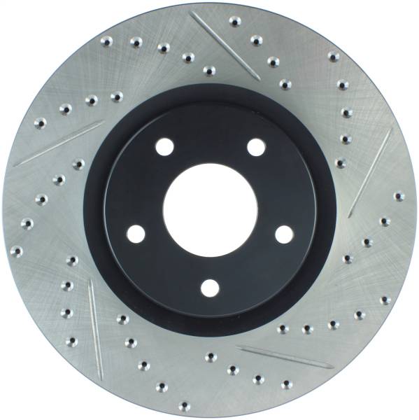 Stoptech - StopTech Sport Drilled/Slotted Brake Rotor Front Left 127.42098L