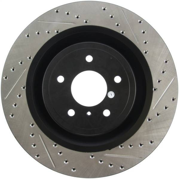 Stoptech - StopTech Infiniti G37 / Nissan 370Z SportStop Slotted & Drilled Front Left Rotor - 127.42100L