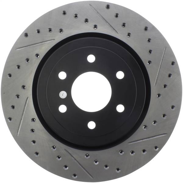 Stoptech - StopTech Sport Drilled/Slotted Brake Rotor Front Left 127.42102L