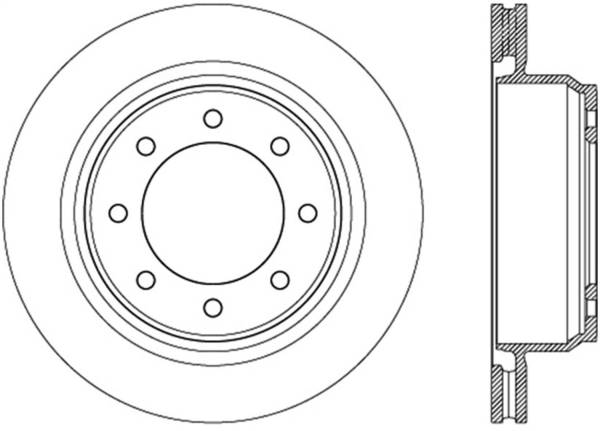 Stoptech - StopTech Sport Drilled/Slotted Brake Rotor Rear Left 127.42109L