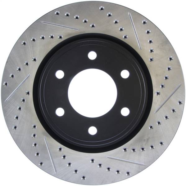 Stoptech - StopTech Sport Drilled/Slotted Brake Rotor; Front Left