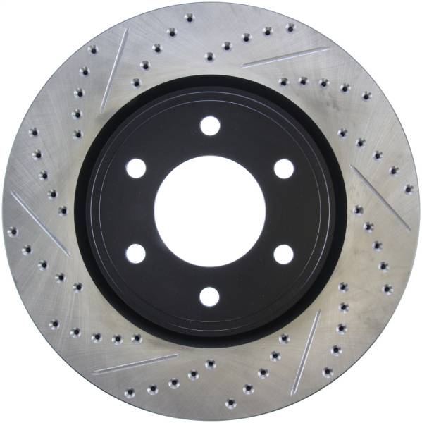 Stoptech - StopTech Sport Drilled/Slotted Brake Rotor; Front Right