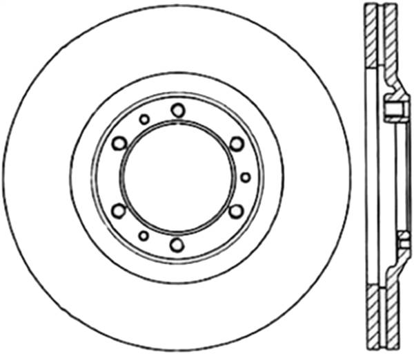 Stoptech - StopTech Sport Cryo Drilled/Slotted Brake Rotor Front Left 127.43013CL