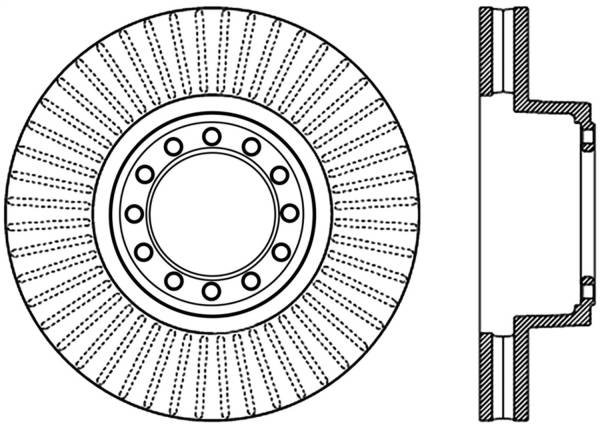 Stoptech - StopTech Sport Drilled/Slotted Brake Rotor Front Left 127.43019L