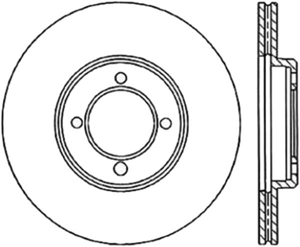 Stoptech - StopTech Sport Cryo Drilled/Slotted Brake Rotor Front Right 127.44027CR