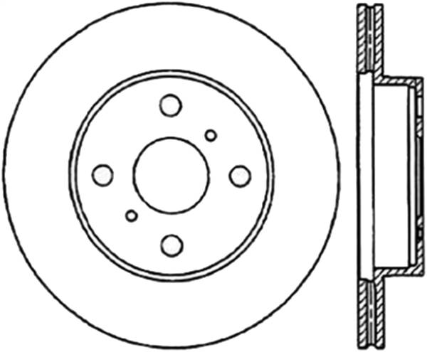 Stoptech - StopTech Sport Drilled/Slotted Brake Rotor Front Left 127.44028L