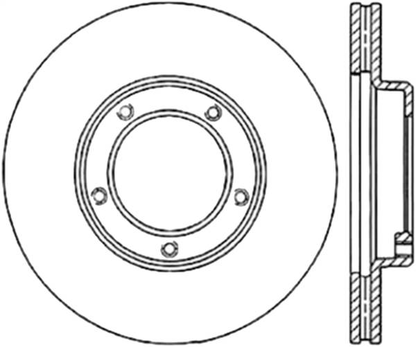 Stoptech - StopTech Sport Cryo Drilled/Slotted Brake Rotor Front Left 127.44030CL