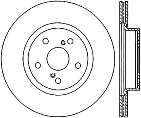 Stoptech - StopTech Sport Drilled/Slotted Brake Rotor Front Left 127.44040L