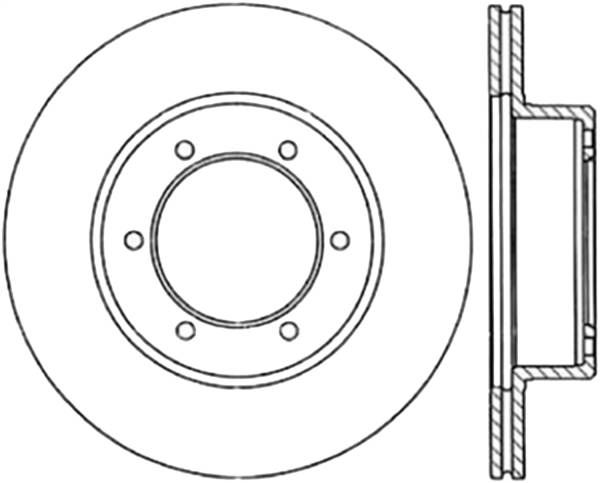 Stoptech - StopTech Sport Cryo Drilled/Slotted Brake Rotor Front Left 127.44044CL