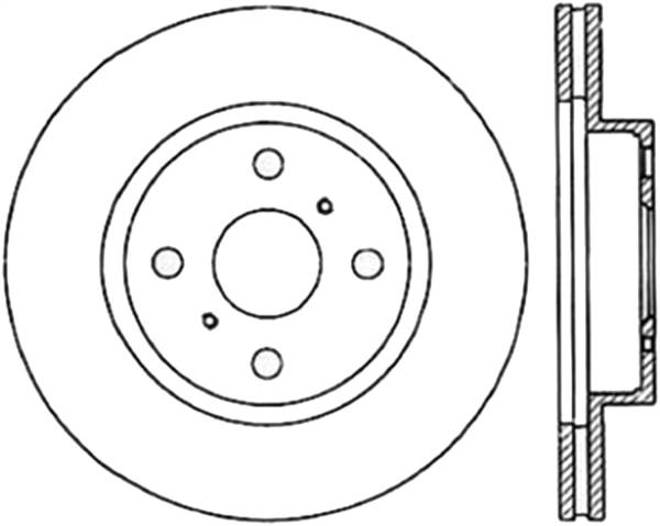 Stoptech - StopTech Sport Cryo Drilled/Slotted Brake Rotor Front Right 127.44047CR