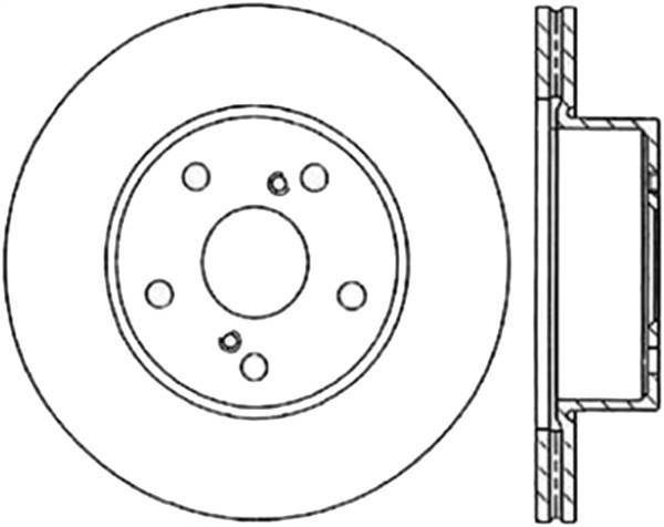 Stoptech - StopTech Sport Cryo Drilled/Slotted Brake Rotor Front Left 127.44058CL