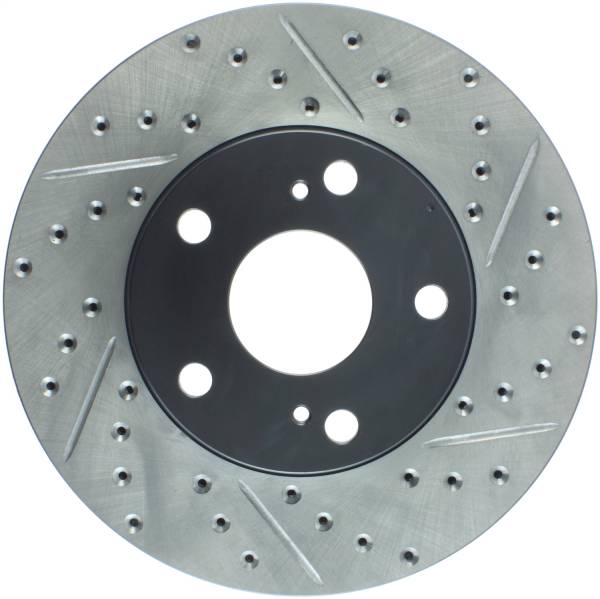 Stoptech - StopTech Sport Drilled/Slotted Brake Rotor Front Left 127.44079L