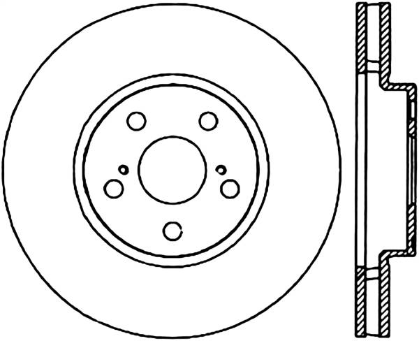 Stoptech - StopTech Sport Drilled/Slotted Brake Rotor Front Left 127.44099L