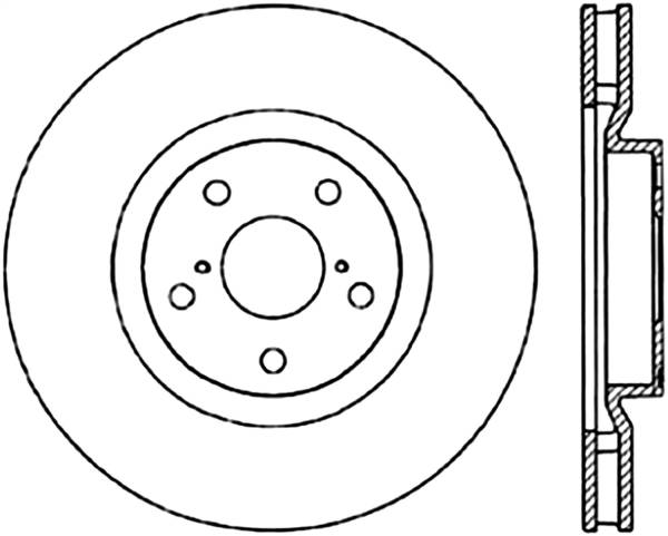 Stoptech - StopTech Sport Cryo Drilled/Slotted Brake Rotor Front Left 127.44103CL