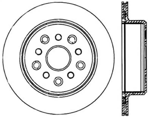 Stoptech - StopTech Sport Cryo Drilled/Slotted Brake Rotor Rear Right 127.44105CR