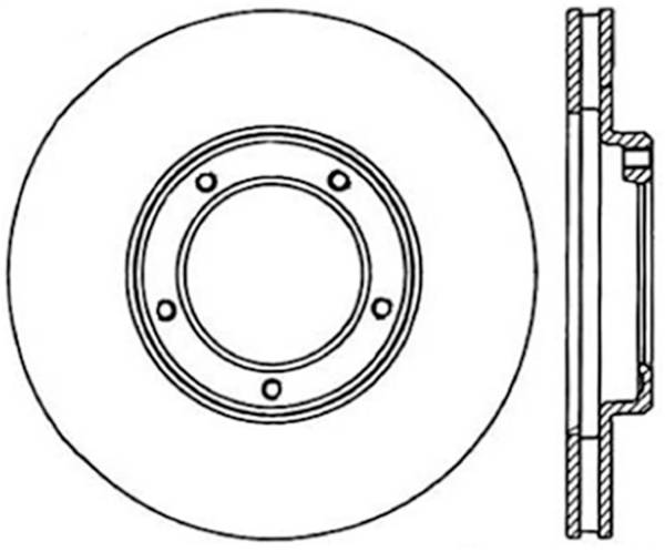 Stoptech - StopTech Sport Cryo Drilled/Slotted Brake Rotor Front Left 127.44108CL