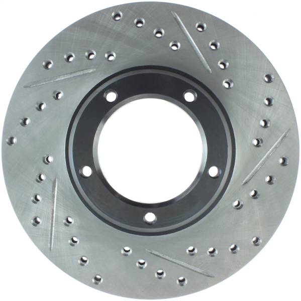 Stoptech - StopTech Sport Drilled/Slotted Brake Rotor Front Left 127.44108L