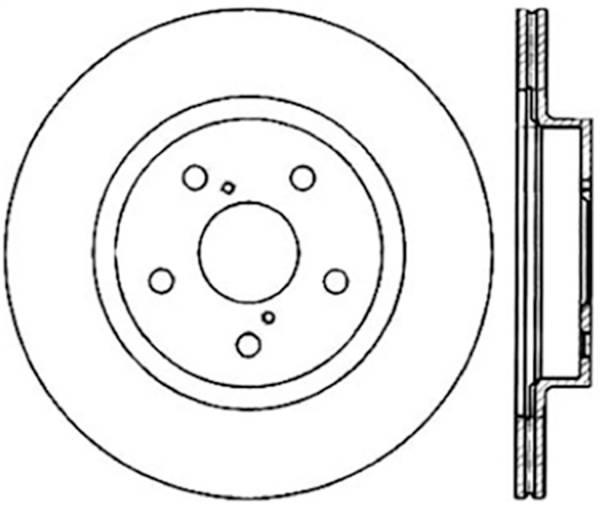 Stoptech - StopTech Sport Cryo Drilled/Slotted Brake Rotor Front Left 127.44111CL