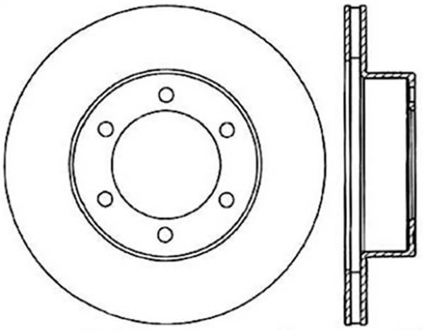 Stoptech - StopTech Sport Cryo Drilled/Slotted Brake Rotor Front Left 127.44112CL