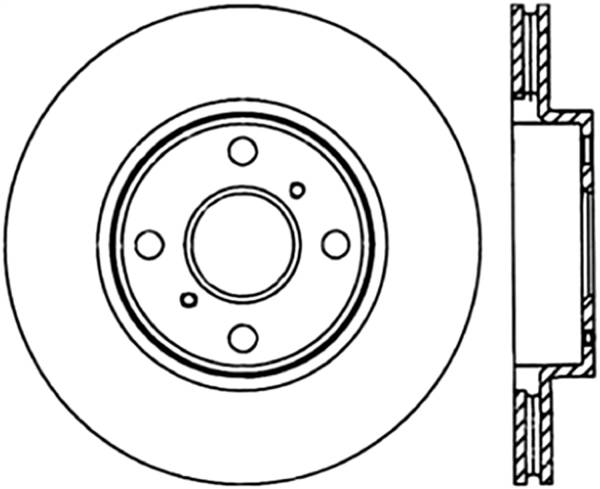 Stoptech - StopTech Sport Cryo Drilled/Slotted Brake Rotor Front Left 127.44119CL