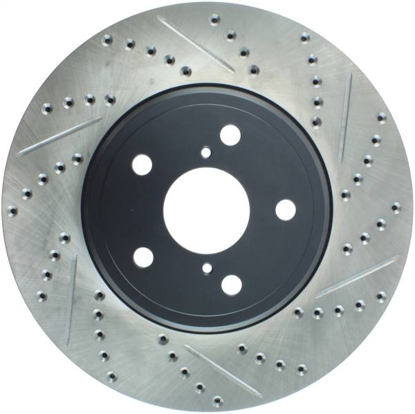 Stoptech - StopTech Sport Drilled/Slotted Brake Rotor Front Left 127.44122L