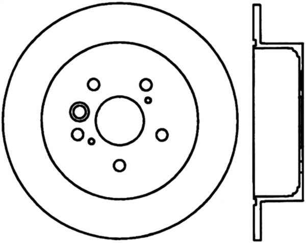 Stoptech - StopTech Sport Cryo Drilled/Slotted Brake Rotor Rear Right 127.44134CR