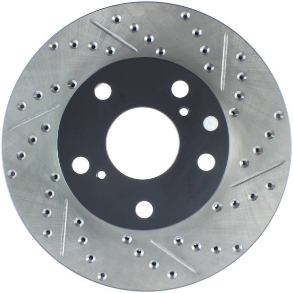 Stoptech - StopTech Sport Drilled/Slotted Brake Rotor Front Left 127.44136L