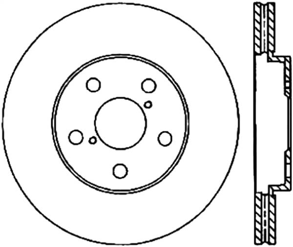 Stoptech - StopTech Sport Cryo Drilled/Slotted Brake Rotor Front Right 127.44139CR