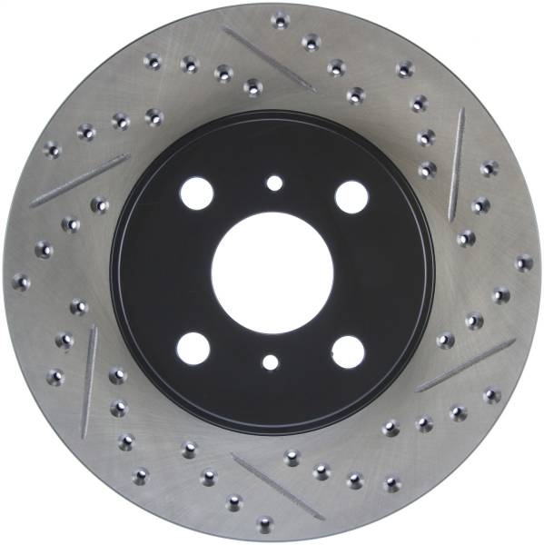 Stoptech - StopTech Sport Drilled/Slotted Brake Rotor Front Left 127.44143L