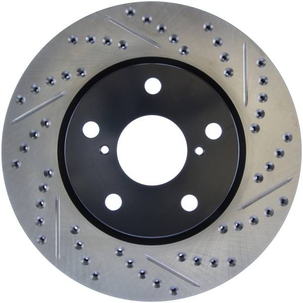 Stoptech - StopTech Sport Drilled/Slotted Brake Rotor Front Left 127.44147L