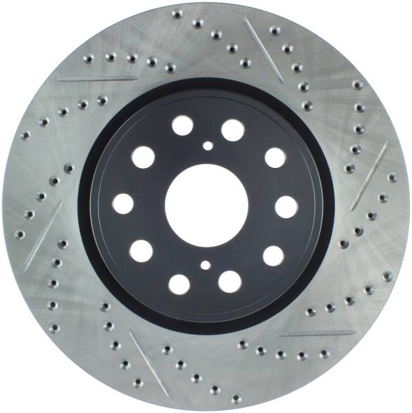 Stoptech - StopTech Sport Drilled/Slotted Brake Rotor Front Left 127.44148L