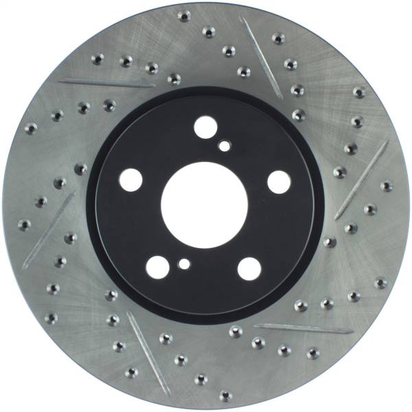 Stoptech - StopTech Sport Drilled/Slotted Brake Rotor Front Left 127.44160L