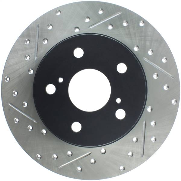 Stoptech - StopTech Sport Drilled/Slotted Brake Rotor Rear Right 127.44161R