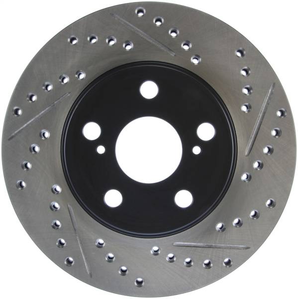 Stoptech - StopTech Sport Drilled/Slotted Brake Rotor Front Left 127.44172L