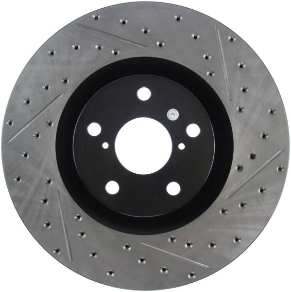 Stoptech - StopTech 14 Lexus IS Slotted & Drilled Front Left Rotor - 127.44184L