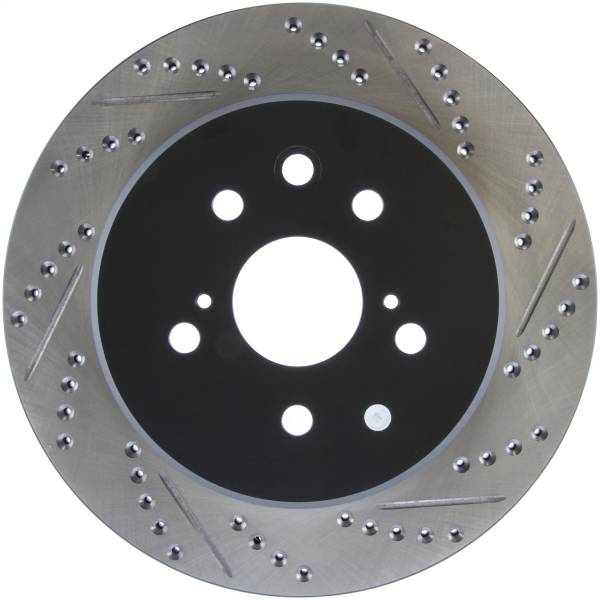 Stoptech - StopTech Slotted & Drilled Sport Brake Rotor Left Rear 13-14 Lexus GS300/350/400/430 - 127.44189L