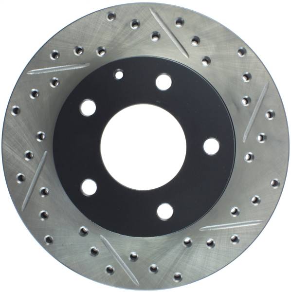 Stoptech - StopTech Sport Drilled/Slotted Brake Rotor Front Left 127.45048L