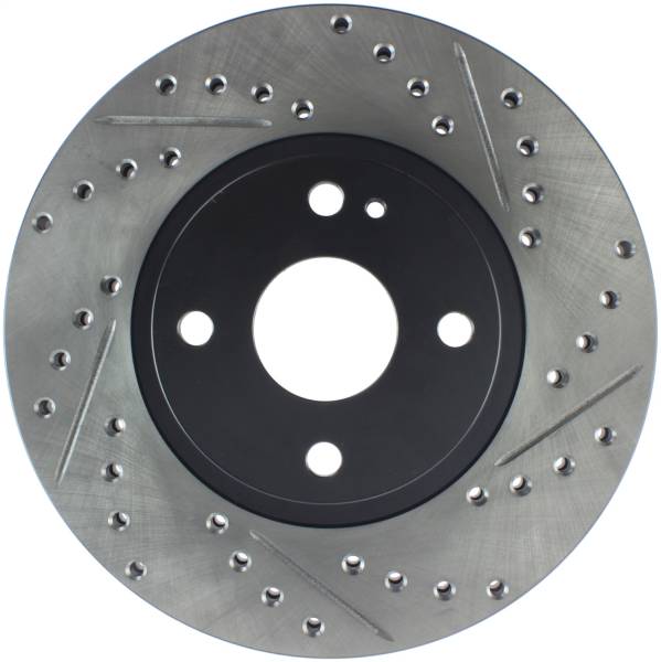 Stoptech - StopTech Sport Drilled/Slotted Brake Rotor Front Left 127.45061L