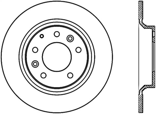 Stoptech - StopTech Sport Cryo Drilled/Slotted Brake Rotor Rear Right 127.45064CR