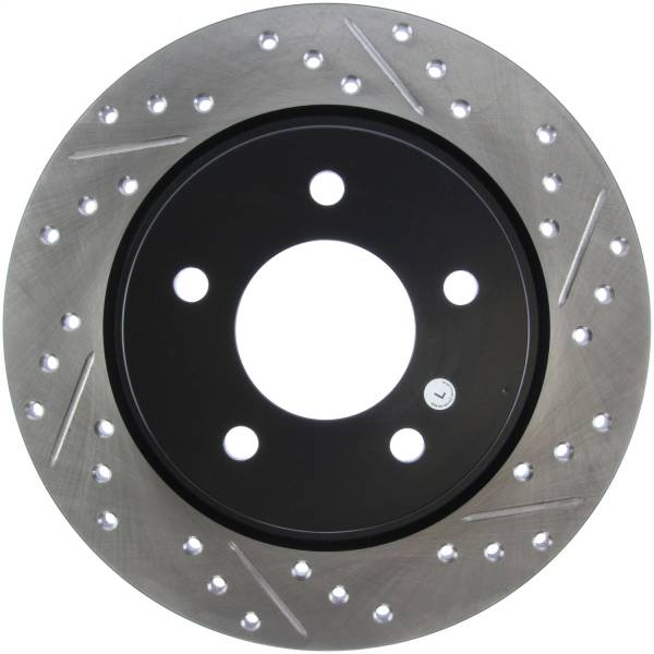 Stoptech - StopTech 04-10 Mazda3 Slotted & Drilled Left Rear Rotor - 127.45067L