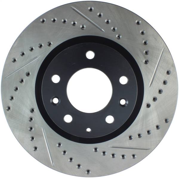 Stoptech - StopTech Sport Drilled/Slotted Brake Rotor Front Left 127.45070L